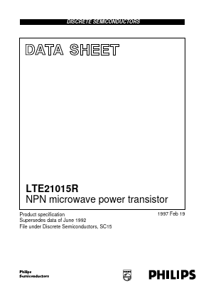 LTE21015R Datasheet PDF Philips Electronics