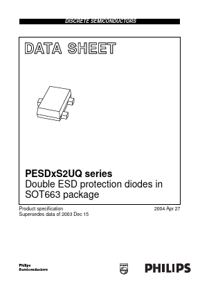 PESDXS2UQ Datasheet PDF Philips Electronics