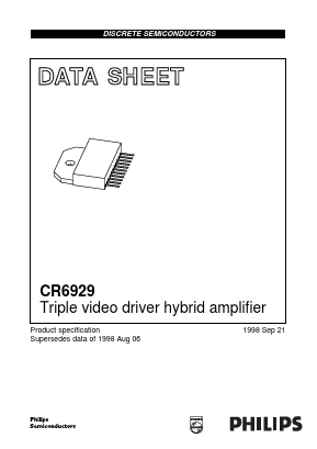 CR6929 Datasheet PDF Philips Electronics