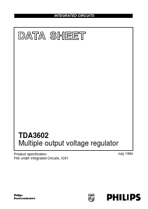 TDA3602/N3 Datasheet PDF Philips Electronics