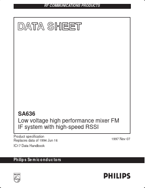 SA636DK Datasheet PDF Philips Electronics