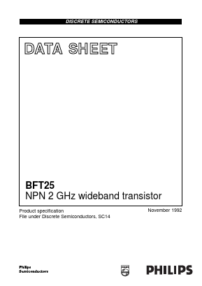 BFT25 Datasheet PDF Philips Electronics