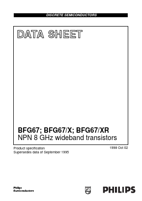 BFG67 Datasheet PDF Philips Electronics