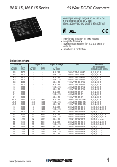 40IMX15-05-05-9 Datasheet PDF Power-One Inc.