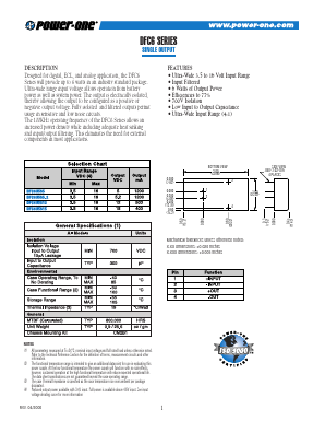 DFC6U5S5 Datasheet PDF Power-One Inc.