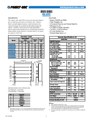 DFA20E12D12 Datasheet PDF Power-One Inc.