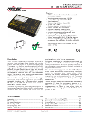 DQ2660-9R Datasheet PDF Power-One Inc.
