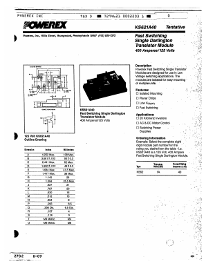KS621A40 Datasheet PDF Powerex