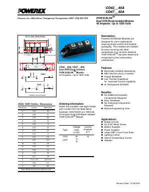 CD420840A Datasheet PDF Powerex