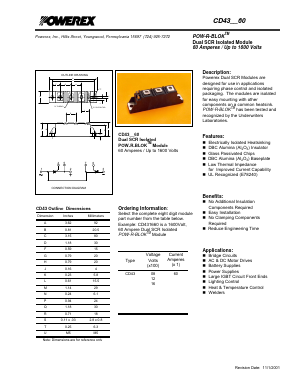 CD43__60 Datasheet PDF Powerex
