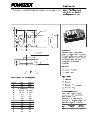 RM400HA-34S Datasheet PDF Powerex