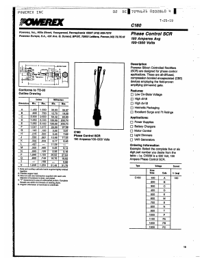 C180E Datasheet PDF Powerex