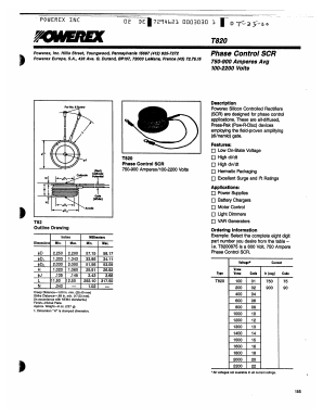 T8201090 Datasheet PDF Powerex