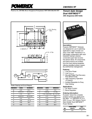 CM350DU-5F Datasheet PDF Powerex