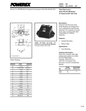 CN240650 Datasheet PDF Powerex