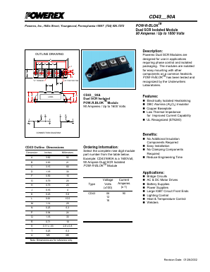 CD4390A Datasheet PDF Powerex