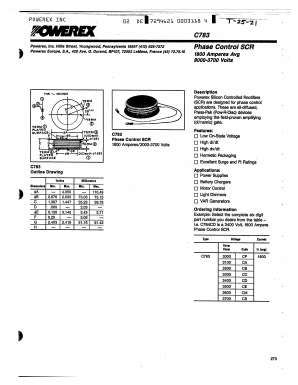 C783CD Datasheet PDF Powerex
