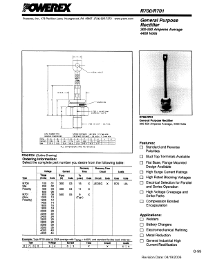 R7000405XXUA Datasheet PDF Powerex
