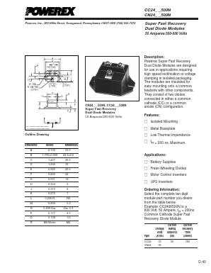 CC24500N Datasheet PDF Powerex