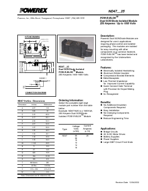 ND471025 Datasheet PDF Powerex