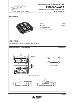 RM600DY-66S Datasheet PDF Powerex