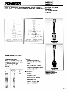 1N4048R Datasheet PDF Powerex
