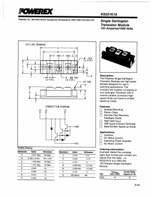 KS221K10 Datasheet PDF Powerex