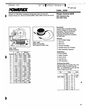 C390NX555 Datasheet PDF Powerex