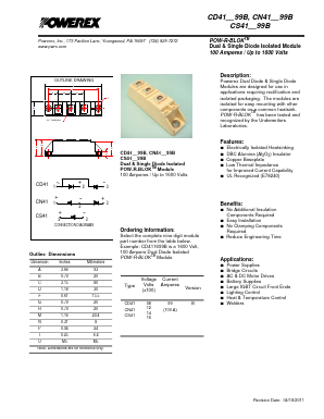 CN411699B Datasheet PDF Powerex
