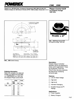 C380BX500 Datasheet PDF Powerex