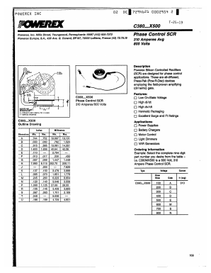 C380CX500 Datasheet PDF Powerex