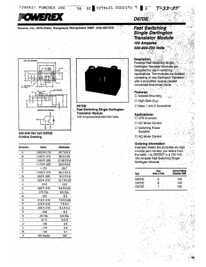 D67FP5100 Datasheet PDF Powerex