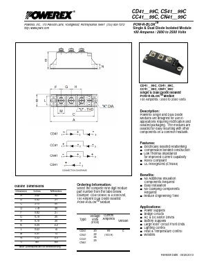 CN412299C Datasheet PDF Powerex