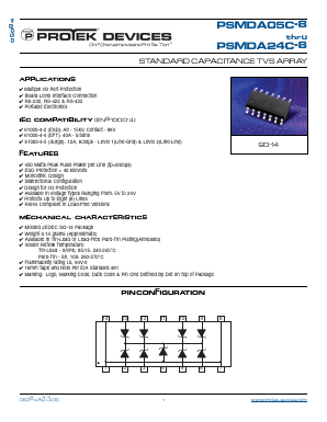 PSMDA05C-8-T7 Datasheet PDF ProTek Devices.