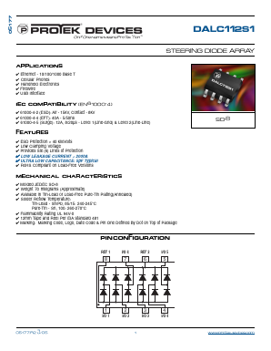 DALC112S1 Datasheet PDF ProTek Devices.