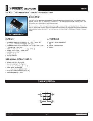 PSR05-LF-T13 Datasheet PDF ProTek Devices.