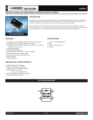 PSR05LC-T7 Datasheet PDF ProTek Devices.
