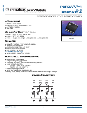 PSRDA3.3-4 Datasheet PDF ProTek Devices.