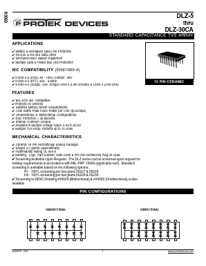 DLZ-17 Datasheet PDF ProTek Devices.