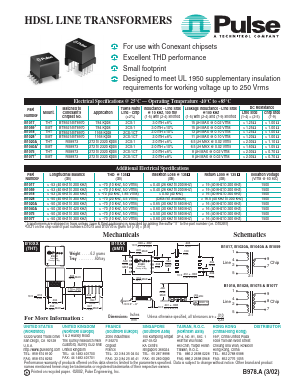 B1059 Datasheet PDF Pulse Electronics