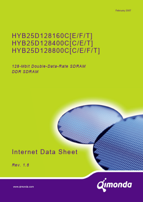 HYB25D128400CT-7 Datasheet PDF Qimonda AG