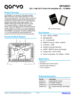 QPA8801SQ Datasheet PDF Qorvo, Inc