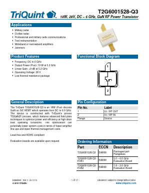 T2G6001528-Q3 Datasheet PDF Qorvo, Inc