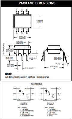 CNX82A.300W Datasheet PDF QT Optoelectronics => Fairchildsemi