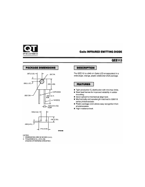 QEE113 Datasheet PDF QT Optoelectronics => Fairchildsemi