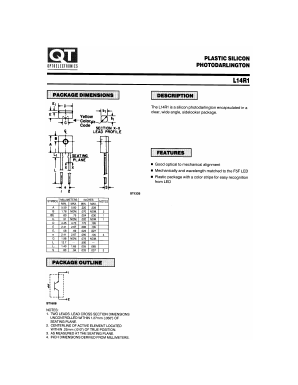 L14R1 Datasheet PDF QT Optoelectronics => Fairchildsemi