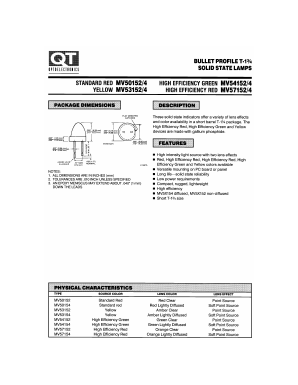 MV57154 Datasheet PDF QT Optoelectronics => Fairchildsemi