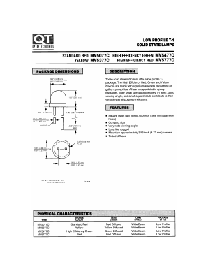 MV5377C Datasheet PDF QT Optoelectronics => Fairchildsemi