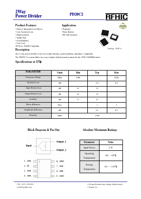 PD20C2 Datasheet PDF RFHIC