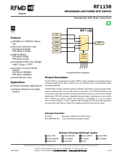 RF1156 Datasheet PDF RF Micro Devices